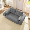 Human Dog Bed, Lazy Sofa Couch, 78.7" Multi-Functional Foldable Sofa Bed, 3-in-1 Teddy Fabric Foam-Filled Sleeper Sofa Bed for Living Room,Guest Bed