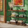 105 Cm 3-Step Sofa Entrance Table Console Table with Shelf Storage Hall Table Living Room Decorative Table Modern Simple Style