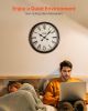 Wall Clock 20 in Roman Numerals Battery Operated Silent Clocks for Living Room