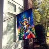 Camel Christmas House Flag Large Porch Sleeve Pole Decorative Outside Yard Banner Artwork Wall Hanging, Polyester, House Size, Multicolor