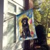 Newfoundland Happy Birthday House Flag Large Porch Sleeve Pole Decorative Outside Yard Banner Artwork Wall Hanging, Polyester, House Size, Multicolor