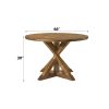 Wallace II Weathered Oak Finish Dining Table