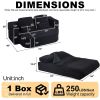 75'' 2-in-1 Foldable Sofa,Convertible Sleeper Foam Sofa Bed with Multi Functional Blanket, Corduroy Floor folding sofa bed