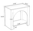 27" Farmhouse Nightstand Bedside Table with Storage - Country Chic Bedroom Furniture