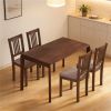 One set of two dining chairs, kitchen chairs, living room chairs, suitable for dining and living rooms, brown