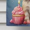 Shih Tzu Happy Birthday House Flag Large Porch Sleeve Pole Decorative Outside Yard Banner Artwork Wall Hanging, Polyester, House Size, Multicolor