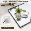 26"x38" Rectangular Bathroom Mirror Wall Mounted Mirror with Metal Frame, Black