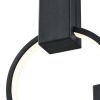 Hong Kong Circular Chandelier Integrated LED, Dimmable, Black