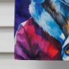 Wolf Christmas House Flag Large Porch Sleeve Pole Decorative Outside Yard Banner Artwork Wall Hanging, Polyester, House Size, Multicolor