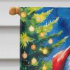 Labradoodle Christmas House Flag Large Porch Sleeve Pole Decorative Outside Yard Banner Artwork Wall Hanging, Polyester, House Size, Multicolor