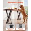 Table Legs, 29.1" H x 24" W Steel Furniture Legs, 2204 lbs Max Load Heavy Duty, Easy Installation, Sturdy & Stable for Home Office Desk DIY