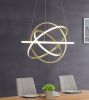 Finesse Decor Oxford LED Adjustable Chandelier, Chrome, Gold