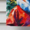 Fox Christmas House Flag Large Porch Sleeve Pole Decorative Outside Yard Banner Artwork Wall Hanging, Polyester, House Size, Multicolor