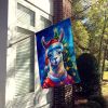 Llama Christmas House Flag Large Porch Sleeve Pole Decorative Outside Yard Banner Artwork Wall Hanging, Polyester, House Size, Multicolor