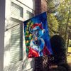 Zebra Christmas House Flag Large Porch Sleeve Pole Decorative Outside Yard Banner Artwork Wall Hanging, Polyester, House Size, Multicolor