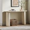 55.12 Inch Faux MARS marble Pattern Console Table for Living Room,Narrow Console Table wit