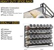 Spice Rack Organizer with 28 Spice Jars, 386 Spice Labels, Chalk Marker and Funnel Set for Cabinet, Countertop, Pantry