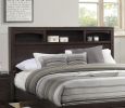 Modern bedroom Storage Eastern King Size Bed Drawers Storage Headboard Footboard 1pc Bed Only.