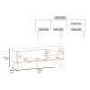 Long Beach Tv Stand , Living Room, Black