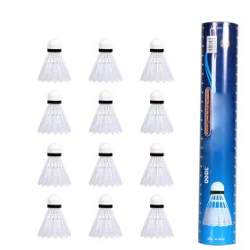 REGAIL 12Pcs Imitation Nylon Feather Badminton Plastic Birdies Ball Set Shuttlecock For Indoors Outdoors Sports Activities/Training
