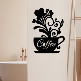 Vintage Industrial Coffee Wall Art Sign - Rustic Metal Tin Sign For Coffee Shop