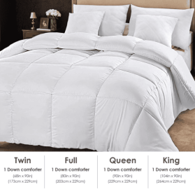 Polyester Brushed Single Quilt With Microfiber Filling, Down Alternative, OKO-100 Certified, CPC Children's Certified, Shipped Via Amazon Logistics