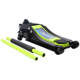 Floor Jack, 3.5 Ton Low Profile Floor Jack, Heavy-Duty Steel Racing Floor Car Jack With Dual Piston Quick Lift, Truck Hydraulic Jack 3.5T Dual 4-21