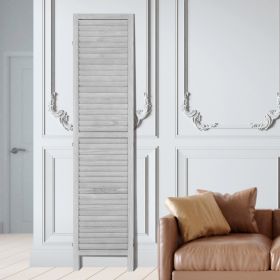 Wood Room Divider, 4 Panel Folding Privacy Screen, 66.9 Inches Tall Indoor Wooden Partition, Portable Decoration Screen, For Room Separation, Home, Of