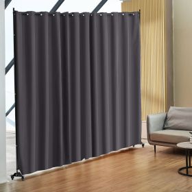 Room Divider, Portable Panel Room Divider With Wheels Curtain Divider Stand, Freestanding Room Divider Privacy Screen For Office, Bedroom, Dining Room