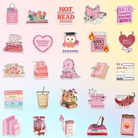 10 0 Pcs Book Stickers For Kindle, Romance Book Stickers, Aesthetic Bookish Stickers For Adults, Vinyl Decals For Laptops, Water Bottles, Booktok Book