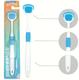 A Soft And Gentle Adult Tongue Brush That Effectively Removes Bad Breath, Effectively Removes Plaque, Freshens Breath, And Cares For Gum Health - Rand (Option: 1PCS)