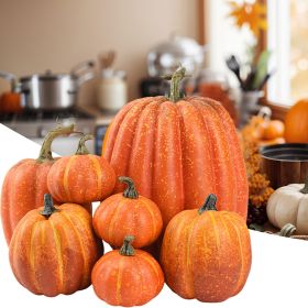 Simulated Pumpkin Decoration (Color: yellow)