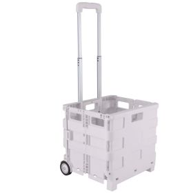 Collapsible Utility Cart In White (Option: Default title)