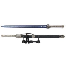 40 Inch Handmade Tungsten Steel Han Dynasty Sword, Cosplay Costume Props, Essential Props For Party Events, Perfect Choice For Giving Gifts To Men, Wi (Color: Blue)