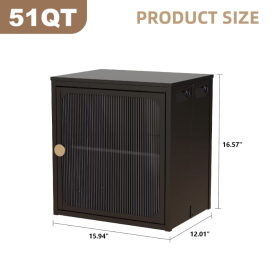 Single Sturdy  Convenient Fordable Cabinet, Durable Steel-Wood Combo With Anti-Slip Design  Quick Fold  Install, Easy To DIY Storage Container With Do (Color: Black)