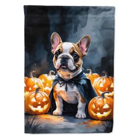French Bulldog Puppy Halloween House Flag Large Porch Sleeve Pole Decorative Outside Yard Banner Artwork Wall Hanging, Polyester, House Size, Multicol (Option: Default)