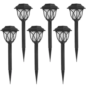 6Pack Solar Powered Stake Light Outdoor Decorative Landscape Lamp IP45 Waterproof Auto On Off Outdoor Light For Pathway Garden Yard Patio (Option: LandscapeLight)