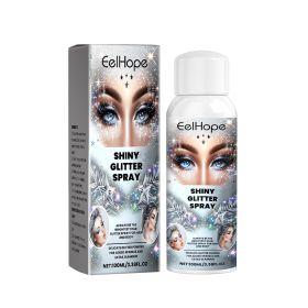 Eelhope Sparkly Glitter Spray, Hair Body Highlight Shimmer Prom Festival Bash Glitter Spray (Option: 4PCS)