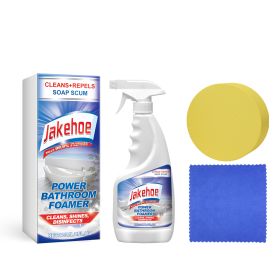 Jakehoe Bathroom Foam Cleaner Toilet, Toilet, Bathtub, Wash Basin, Tile Stain Remover, Descaling Cleaning Spray (Option: 2PCS)