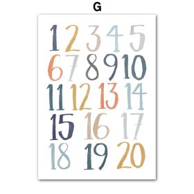 Mountain Sun Rainbow Tree Cartoon Nursery Wall Art Canvas Painting Nordic Posters And Prints Wall Pictures Baby Kids Room Decor (Color: g, size: A4 21X30cm No Framed)