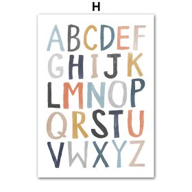 Mountain Sun Rainbow Tree Cartoon Nursery Wall Art Canvas Painting Nordic Posters And Prints Wall Pictures Baby Kids Room Decor (Color: h, size: 60X100 cm No Framed)