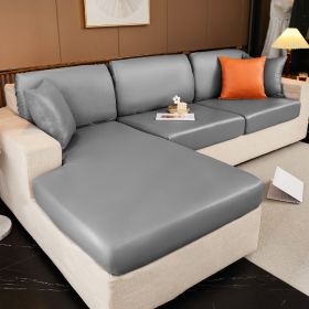 Waterproof technology fabric sofa cover, all inclusive, universal cushion, all season universal seat cushion, leather sofa cover, wholesale of hats (Color: Keyan Grey, size: M+)
