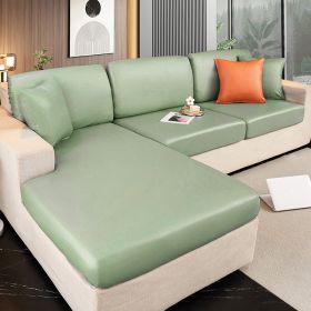 Waterproof technology fabric sofa cover, all inclusive, universal cushion, all season universal seat cushion, leather sofa cover, wholesale of hats (Color: Keyue Light Green, size: S)