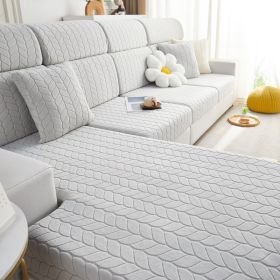 Elastic sofa cover, all inclusive, universal cover, lazy sofa cover, anti cat scratch sofa cover, seasonal universal seat cushion (Color: Maiye Space Grey, size: Backrest M)