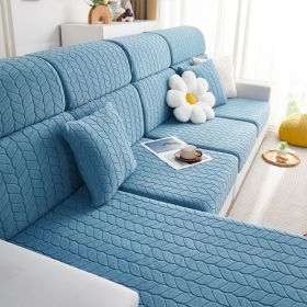 Elastic sofa cover, all inclusive, universal cover, lazy sofa cover, anti cat scratch sofa cover, seasonal universal seat cushion (Color: Maiye Tianlan, size: L+)