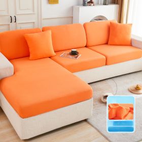 Ice Silk Elastic Sofa Hat Full Package Universal Set New Simple Modern Anti slip Sofa Cover Summer Cover (Color: aurantiacus, size: M)