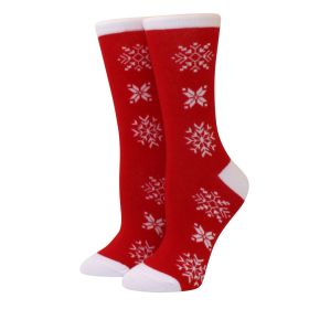 Woman Christmas Socks Funny Xmas Santa Claus Tree Snowflake Elk Snow Cotton Tube Crew Happy Sock Men New Year Funny Sokken (Color: 25)
