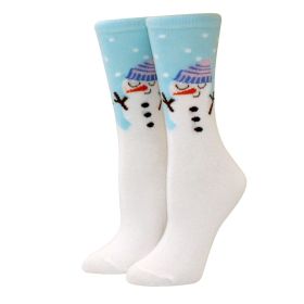 Woman Christmas Socks Funny Xmas Santa Claus Tree Snowflake Elk Snow Cotton Tube Crew Happy Sock Men New Year Funny Sokken (Color: 27)