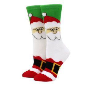 Woman Christmas Socks Funny Xmas Santa Claus Tree Snowflake Elk Snow Cotton Tube Crew Happy Sock Men New Year Funny Sokken (Color: 23)