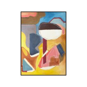 Abstract Colorful Geometric Graphic Canvas Painting Scandinavia Styles Wall Art Picture Posters  for Living Room Home Decor (size: 70x140cm)